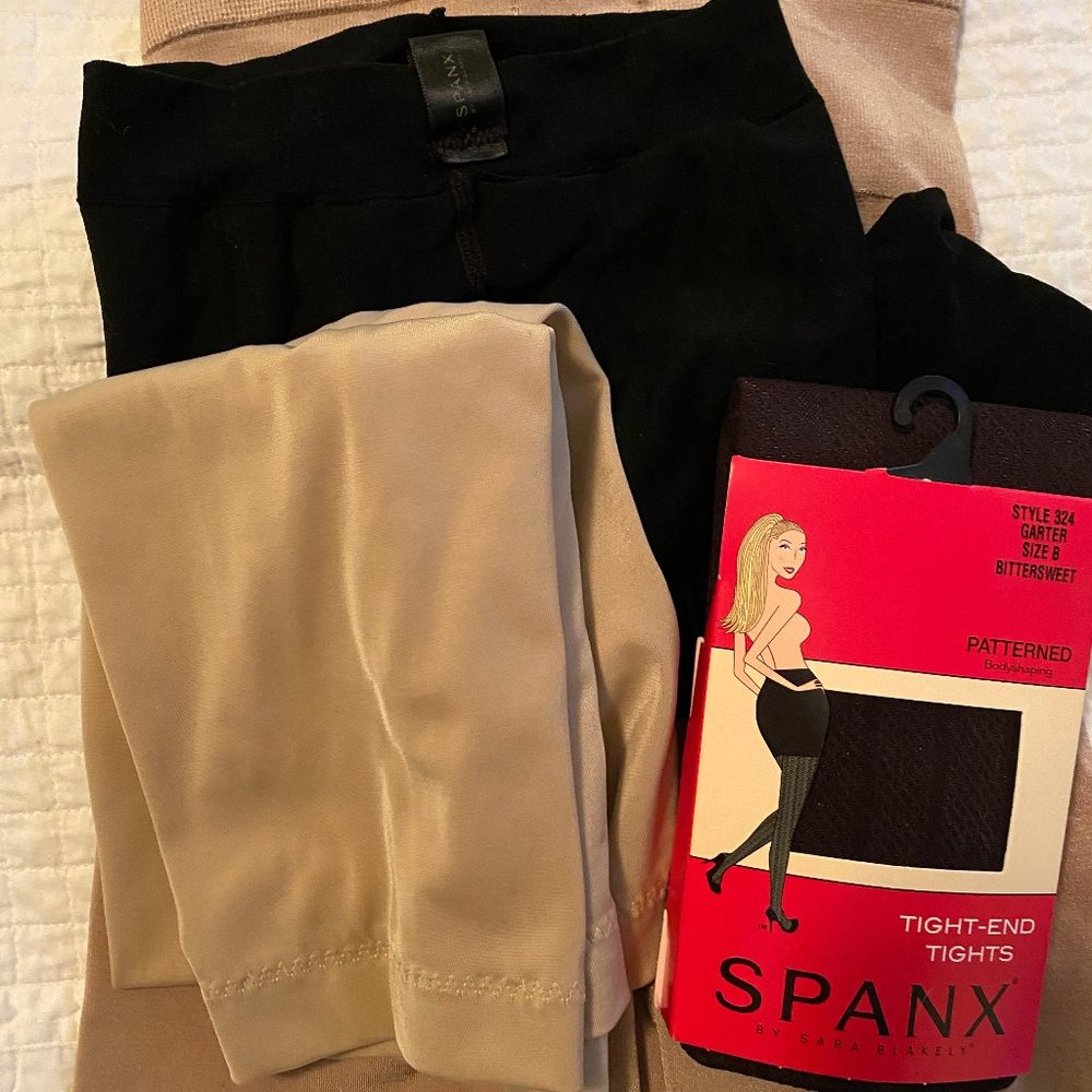 never-worn SPANX 4-pc lot size medium/B